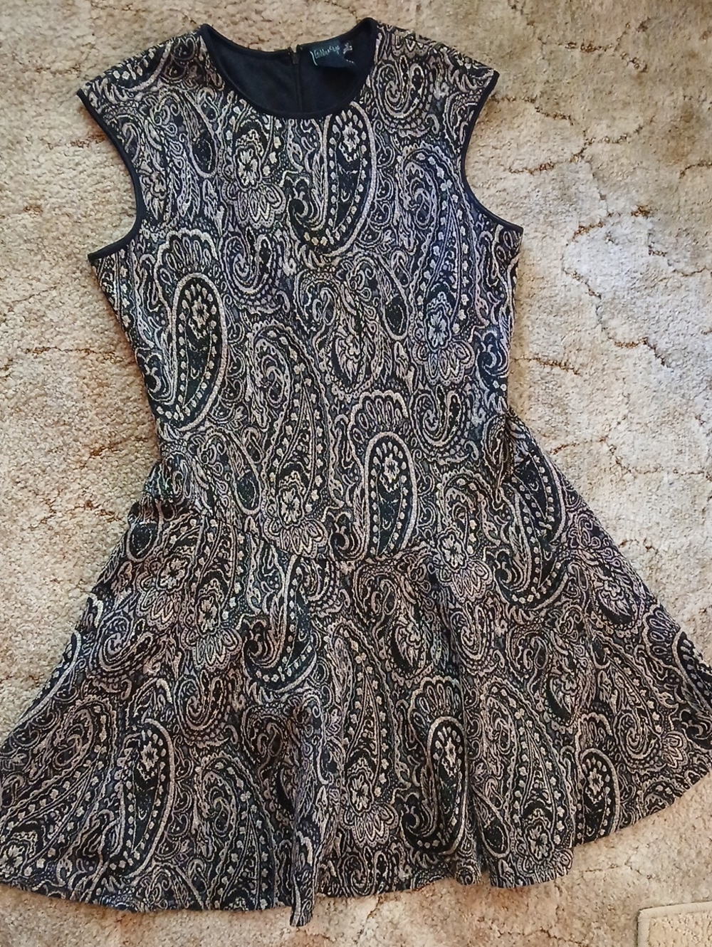 Gabby Skye Skater Style Sleeveless Dress